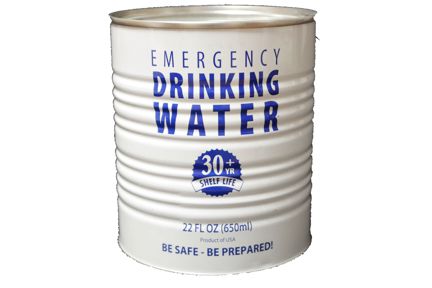 Canned Water - 30 Year Shelf Life
