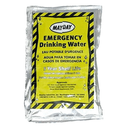 Emergency Water Pouch - 5 Year Shelf Life 