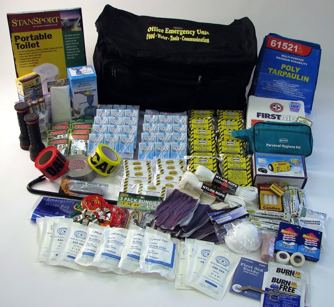 Deluxe Office Emergency Kit -10 Person ON WHEELS